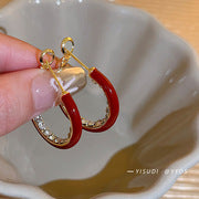 Temperament Painless Magnetic Suction Earrings Women's Ear Bone Clips Without Ear Holes Cold Style All-match Exquisite High-end Sense Niche Ear Accessories