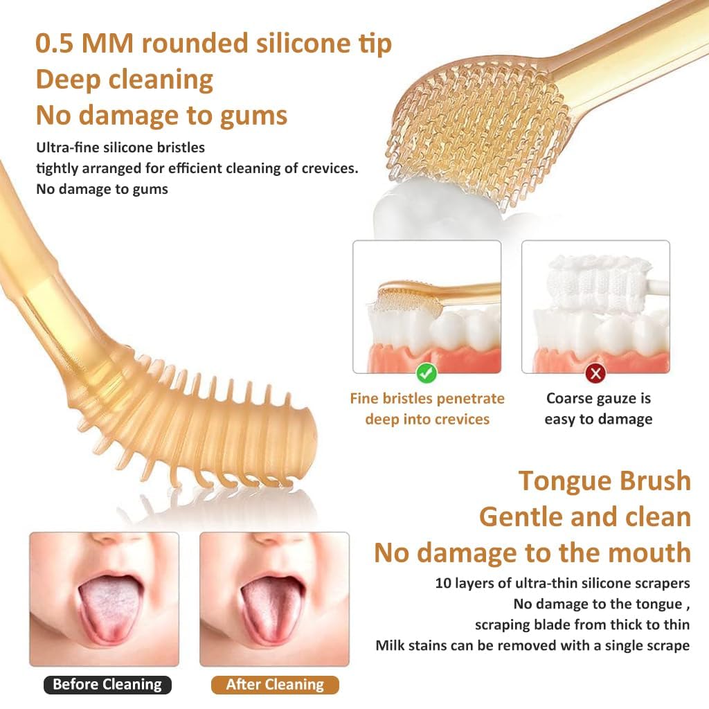 TinyTeeth 2-in-1 Baby Oral Cleaning Toothbrush (BPA Free)