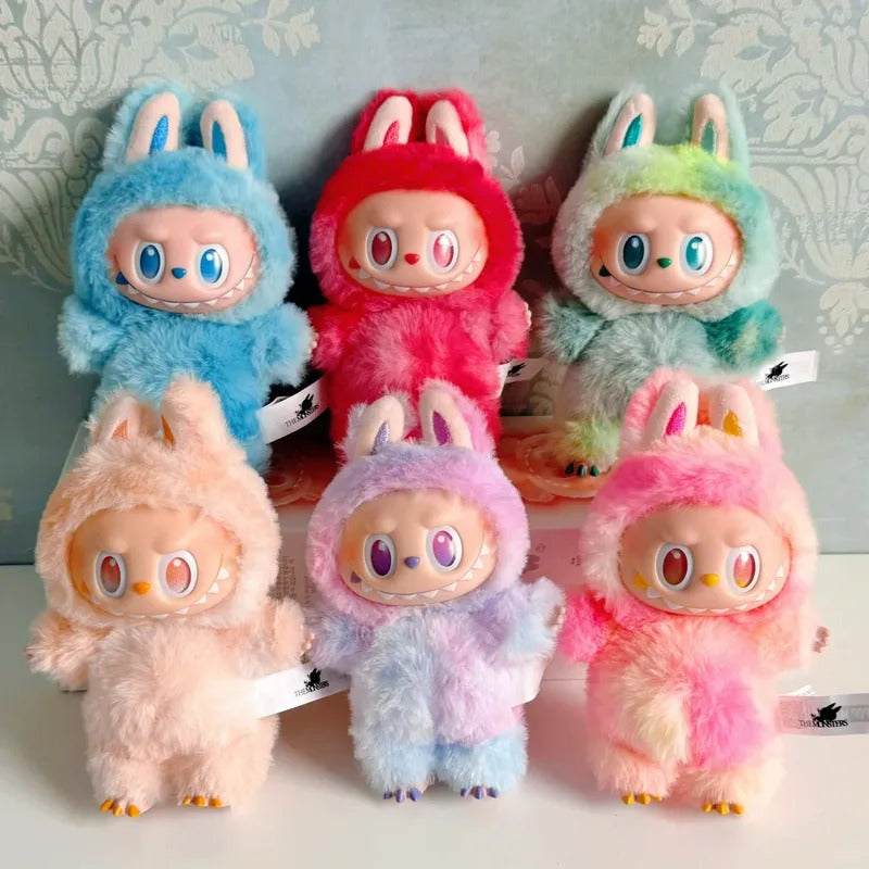 Labubu V1 V2 V3 Series Genuine The Monsters Blind Box Macaron Sitting Party Vinyl Face Doll Trendy Pendant Ornament Toys Gift