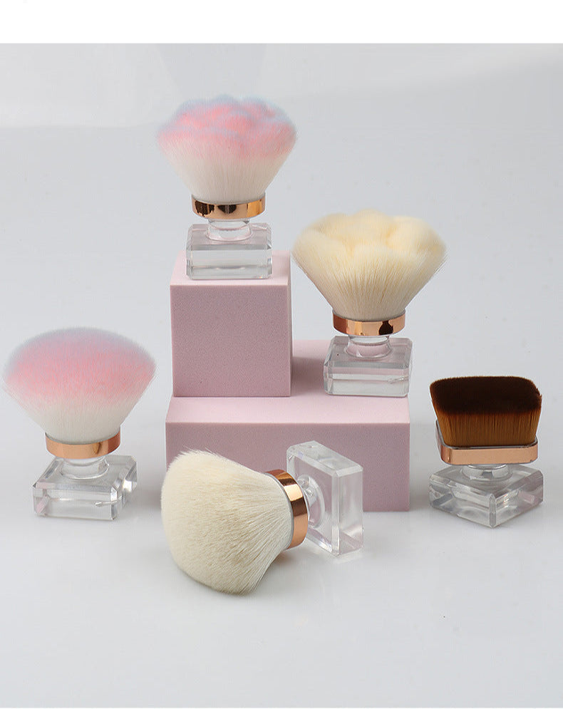 Yasna New Single Loose Powder Brush Foundation Brush Large Dust Brush Soft Bristle Brush Beauty Tool Makeup Brush