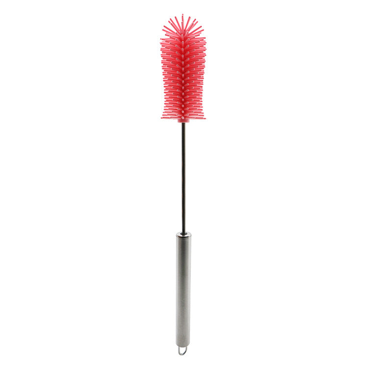 Rotating Silicone Cup Brush Milk Bottle Brush Multifunctional Semi-automatic Cleaning Brush Household Press-type Rotating Cleaning Artifact