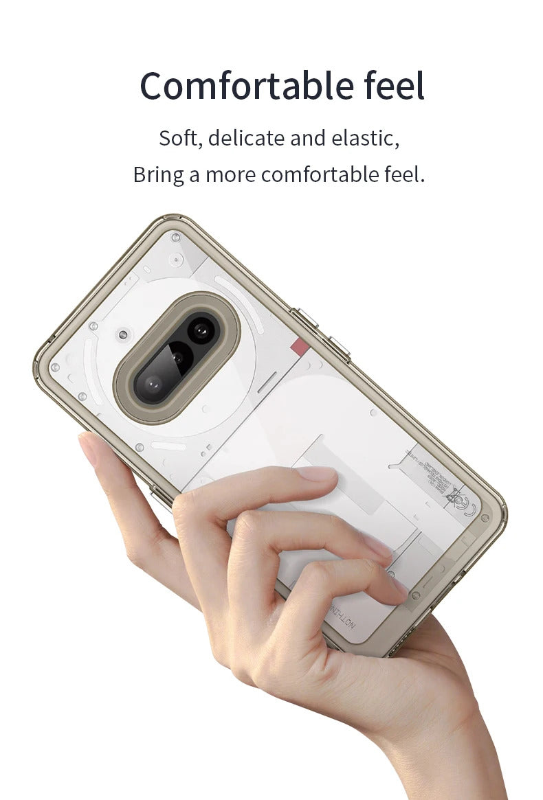 For Nothing Phone 3A Case Air Cushion Shockproof Clear Airbag Silicone TPU Back Cover Soft Case for Nothing Phone 3A phone cover