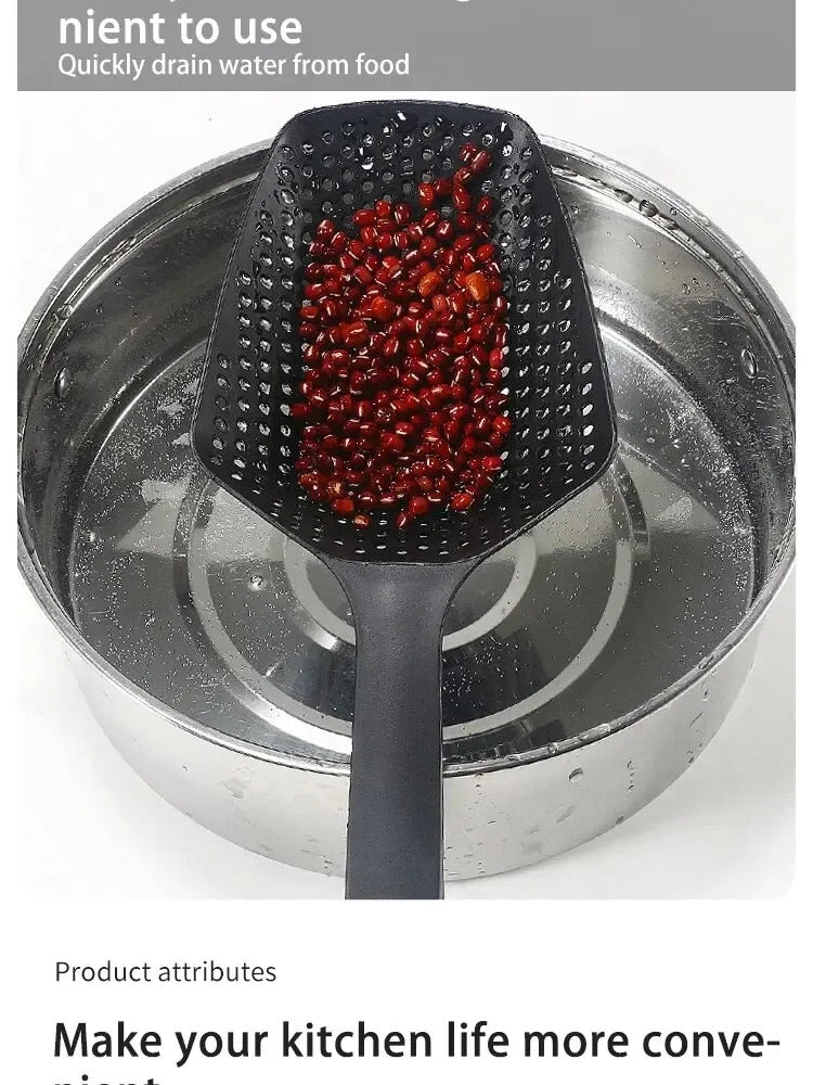 Strainer Spoon Large Funnel Fried Food Strainer Vegetable Food Water Filter Portable Home Kitchen Cooking Tools