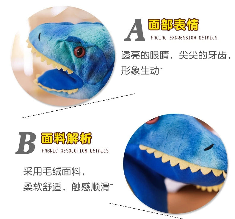 New Cute Glove Dinosaur Plush Hand Puppets Soft Stuffed Cartoon Telling Learning Funny Accompany Toy Baby Birthday Gift