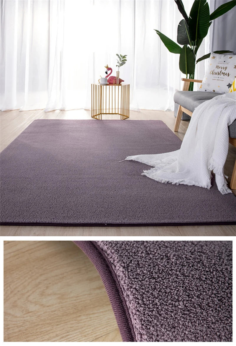 Grey Rugs Living Room Sofa Area Coral Velvet Carpet In The Bedroom Thicken Balcony Cushion Antiskid Kid Bedside Floor Home Decor