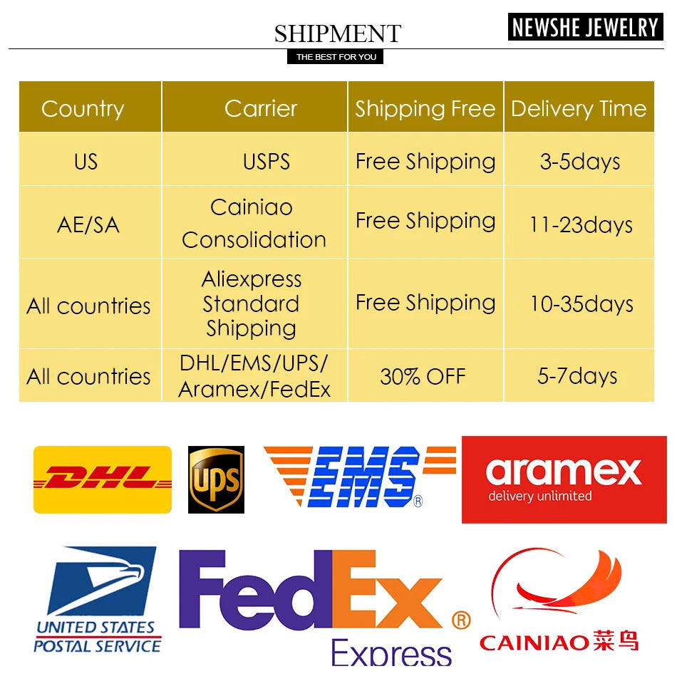 Newshe 3 Pcs Wedding Rings Set for Women 925 Silver 2.6Ct Princess Cut White Blue AAAAA CZ Luxury Bridal Engagement Jewelry