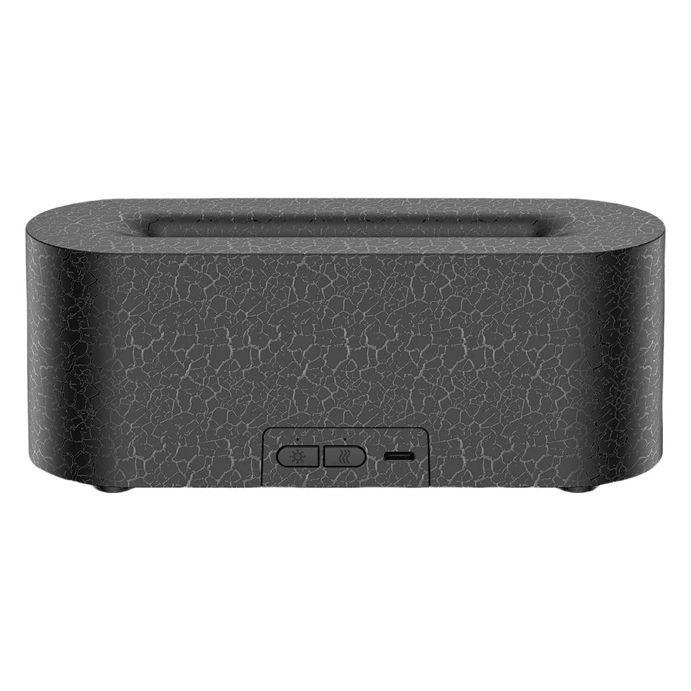 USB 7 Colorful Flame Aroma Diffuser Simulation Flame Humidifier Flame Aromatherapy Essential Oil Diffuser for Spa Yoga Gym