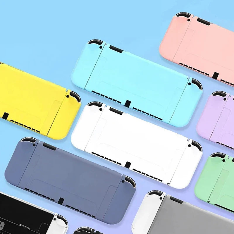 Protective Case Compatible With  Switch OLED Console And Joy-Cons, Switch Can Be Inserted In Dock With Shell