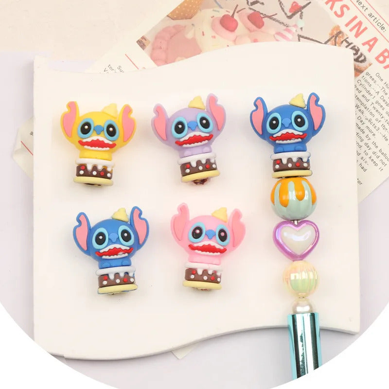 Cordial Design 100Pcs 28*31MM Cartoon Beaded Pens Decorate Making/DIY Silicone Topper/Jewelry Accessories/Hand Made #17263