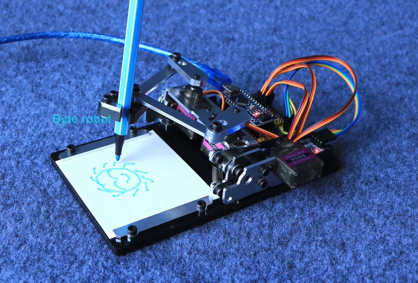 XY Plotter Robot Arm with MG90 APP Drawing Sketchboard Manipulator For Arduino Robot DIY Kit NANO Programmable Robot Starter Kit