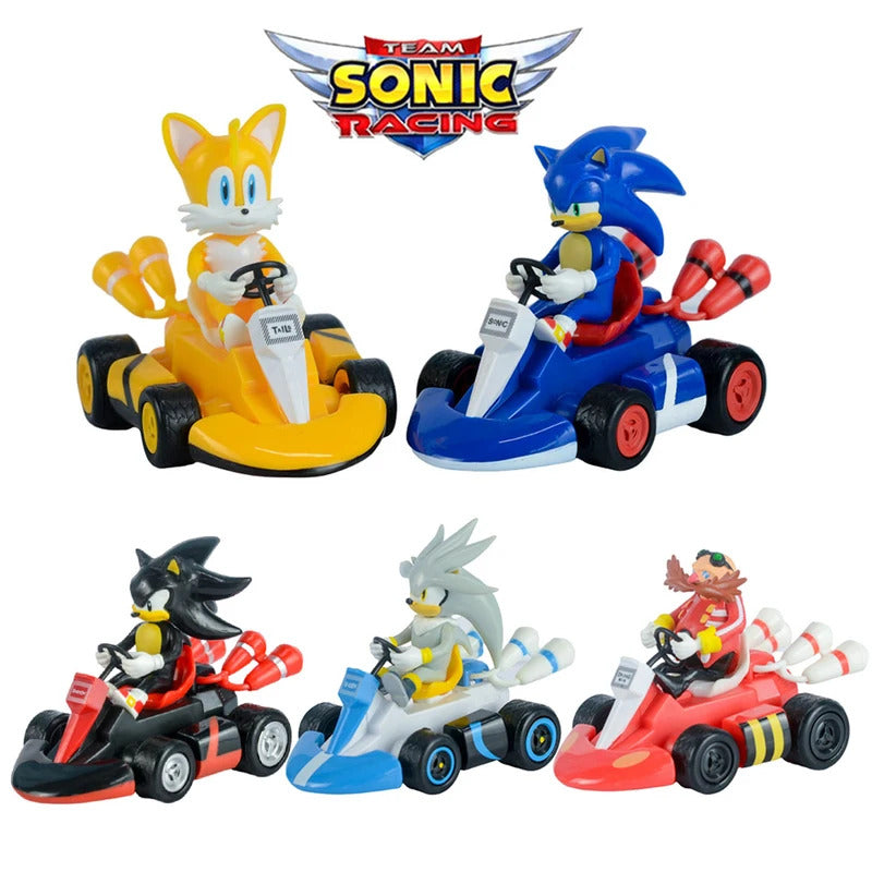 Sonic the Hedgehog Toy Car Kids Gift Birthday Gift Collection Decoration Desktop Decoration