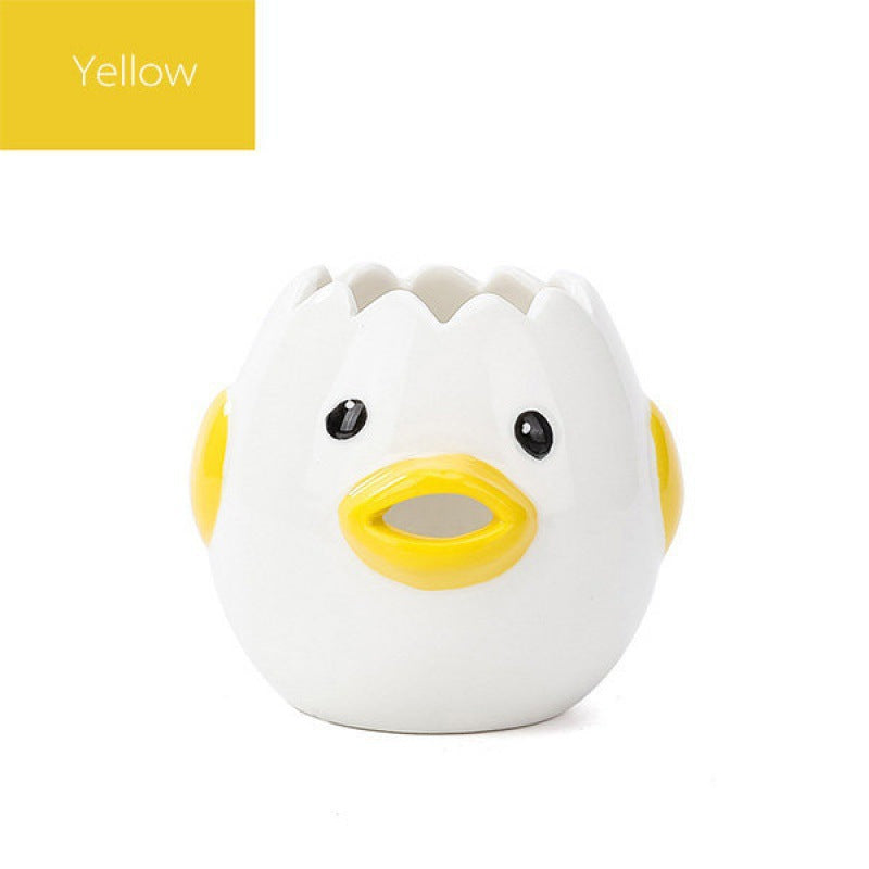 Cute Chick Ceramic Egg White Separator Creative Egg Separator Egg Yolk Protein Filter Baking Tool