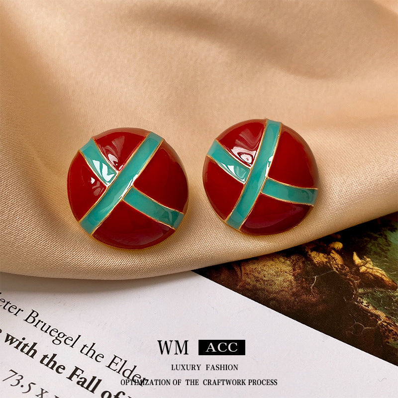 Vintage Earrings Fashion Versatile Ear Jewelry Niche Light Luxury High-end Accessories