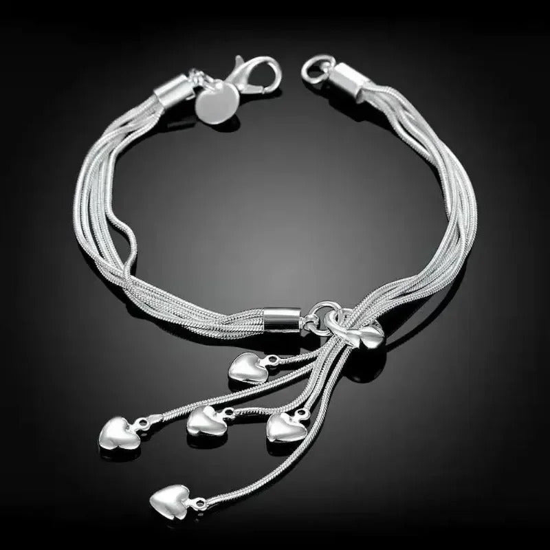 925 Sterling Silver Bracelet Woman Vintage Luxury Original Jewelry Accessories Fashion Designer Party Wedding Jewelry Gifts 2024