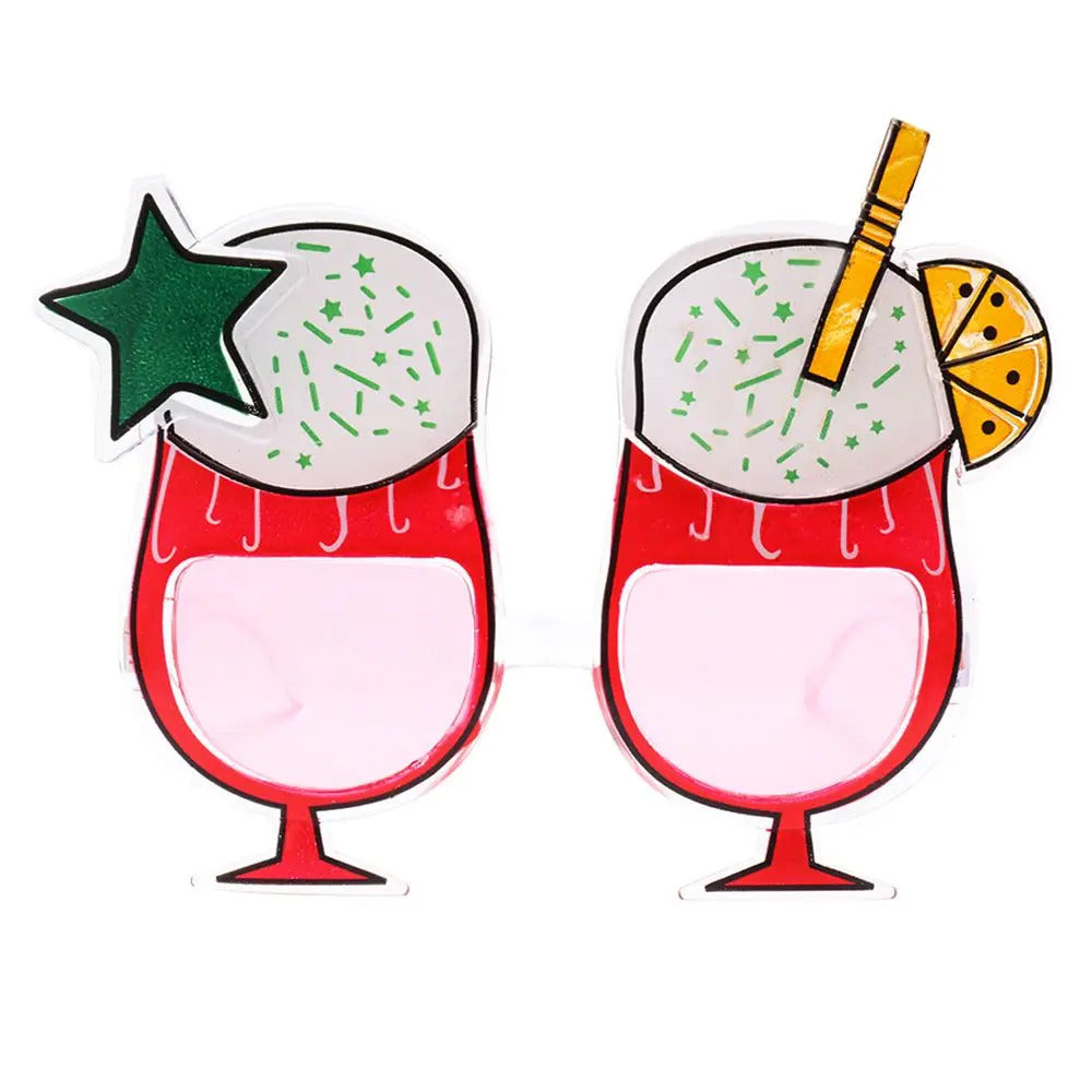 Funny Sunglasses Big Frame Ice Cream Pineapple Sun Glasses Women Holiday Celebration Party Decorative Eyeglasses Selfie Props