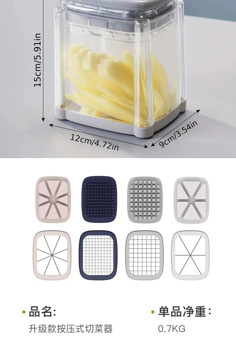 French Fry Cutter Radish Cucumber Dicer Household Multi-Functional Vegetable Cutter Tomato Apple Divider
