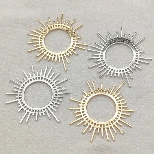 New Arrival! 45x44mm 50pcs Brass Pendants Flower Charm For Handmade Necklace Earrings DIY Parts,Jewelry Findings & Components