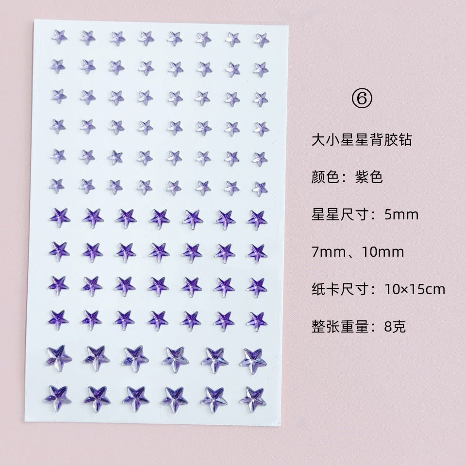 Glitter Gradient Butterfly Wing Tattoo Eye Corner Face Stickers Children's Eye Makeup DIY Stickers Fish Scale Performance Catwalk
