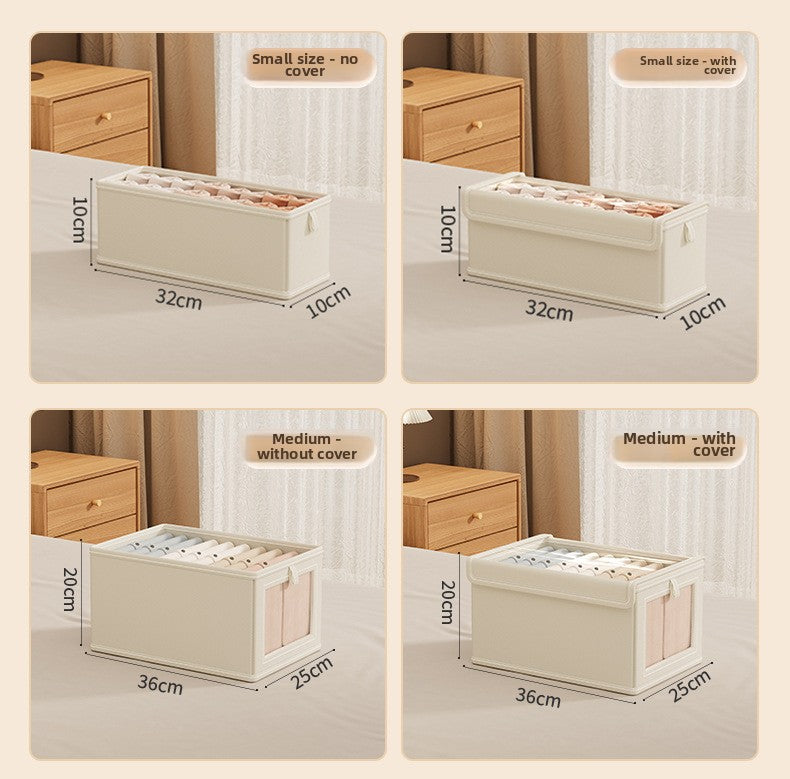 Oxford Cloth Window Bedroom Clothing Storage Box with Lid Household Clothes Dustproof Storage Bin Large Balcony Organizer Box
