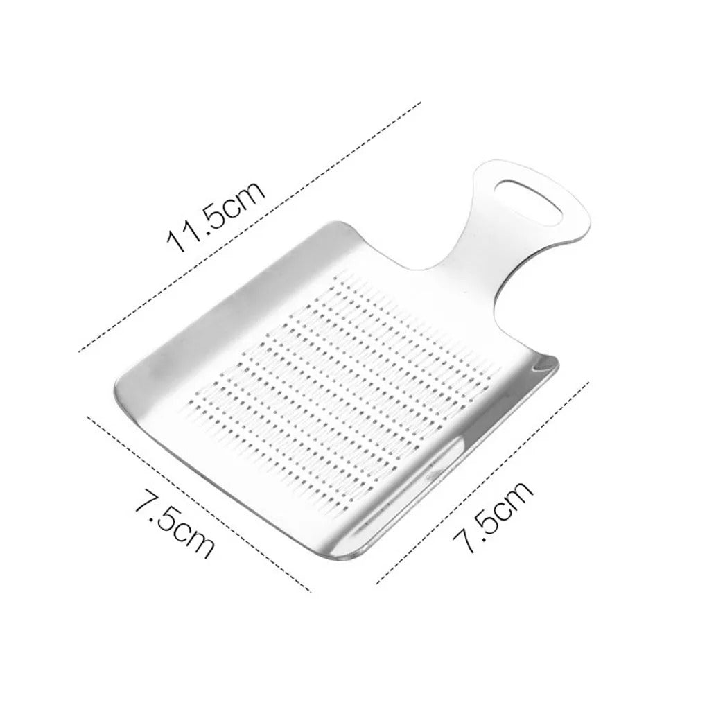 Ginger Grater Wasabi Grater Crusher Stainless Steel Garlic Grinder Kitchen Fruit Root Vegetables Ginger Grinding Tool