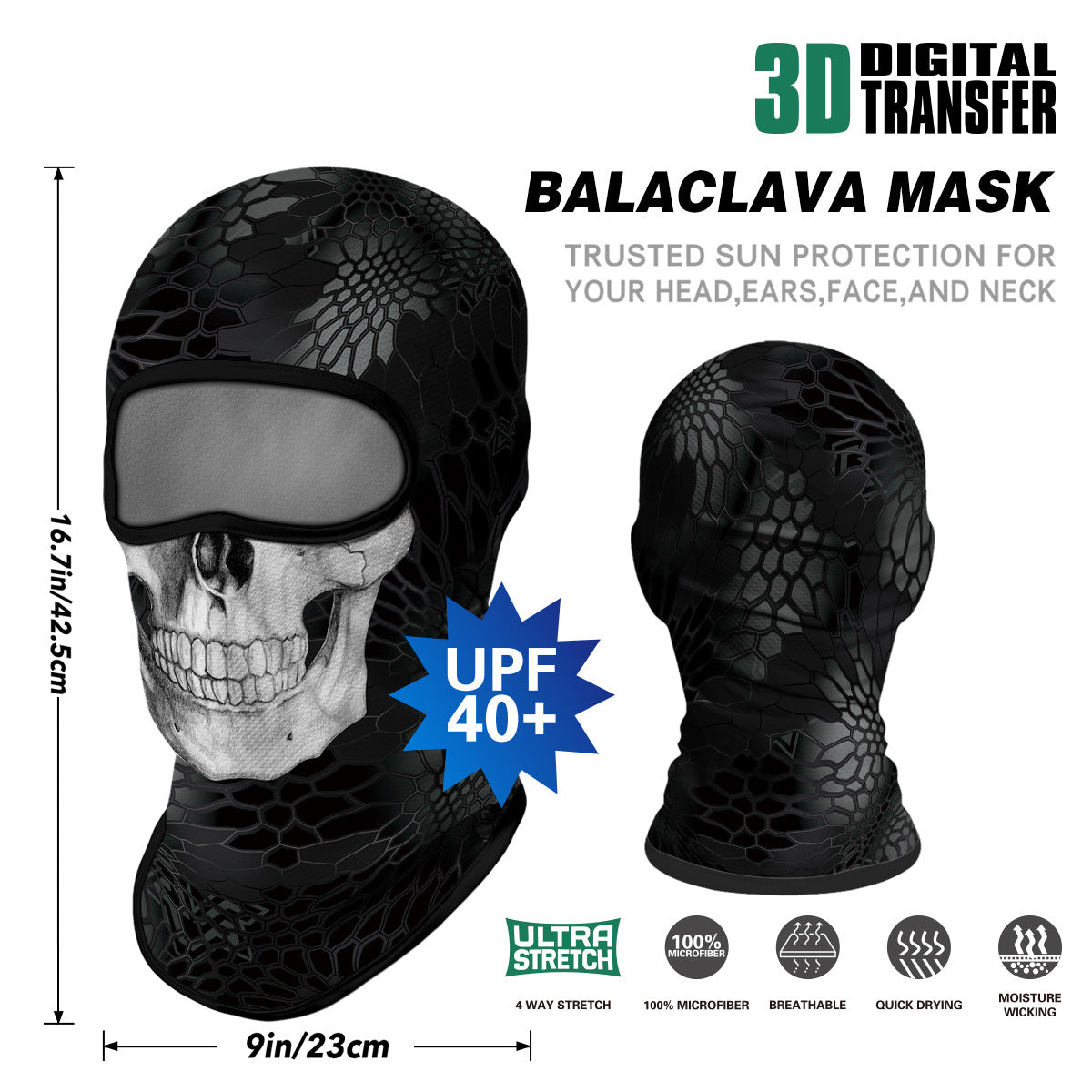 Summer Sun-Proof Headgear Men's and Women's Outdoor Motorcycle Riding Helmet Lining Headgear Fishing Funny Facekini Face Protection Face Mask