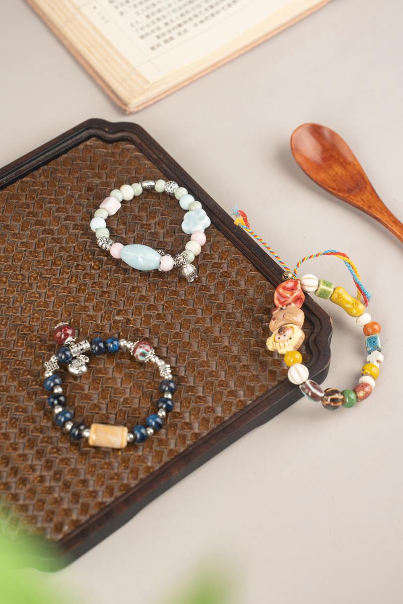 Jingdezhen Ceramic Jewelry Ethnic Style Simple Mixed Style Women's Gift Bracelet