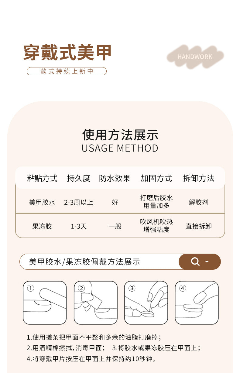 Enyue [Cross-Border Hot-Selling Item] European and American Clear Floral Carved Hand-Painted High-End Pure Handmade Nail Stickers