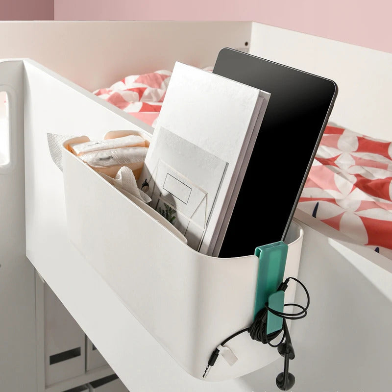 Hanging Storage Box for Bedside Sturdy PP Plastic Ready to Hang Convenient Organizer Ample Space for Essentials