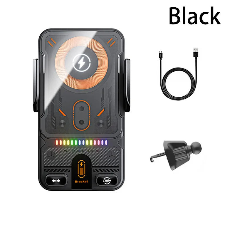 Wireless Car Phone Holder 15W Wireless Fast Charging Infrared Induction Phone Stand Universal Transparent for iPhone Xiaomi