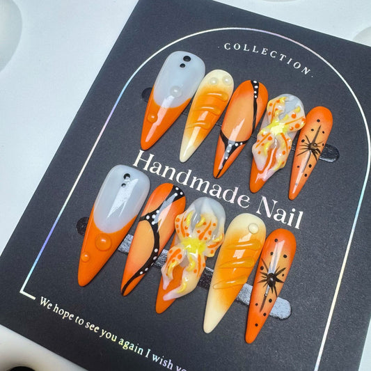 Wearable Nails Unique Hand-Painted Wearable Nail Tips High-End New Cross-Border Nail Stickers