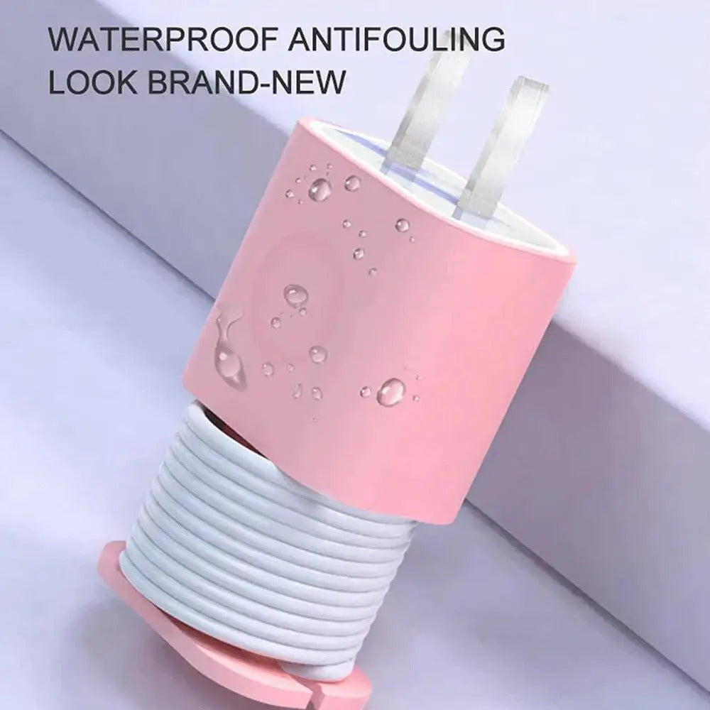 2 In 1 Silicone Cable Winder Charger Protector Cover Wire Organizer Anti-Break Data Cable Storage Case Waterproof Accessories