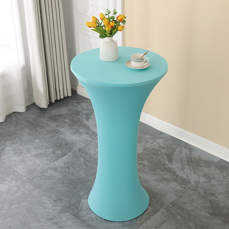 Elastic Cocktail Table Cover Table Skirt Bar Skirt Display Table Hotel Wedding Round Event Cloth High Table Cover