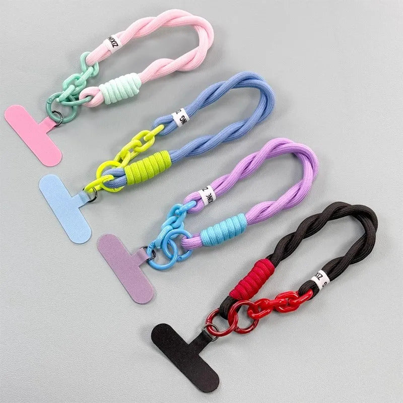 Nylong Mobile Phone Lanyard Universal Lanyards Phone Case Wrist Strap Anti-lost Hanging Lanyard Strap Portable Keychain