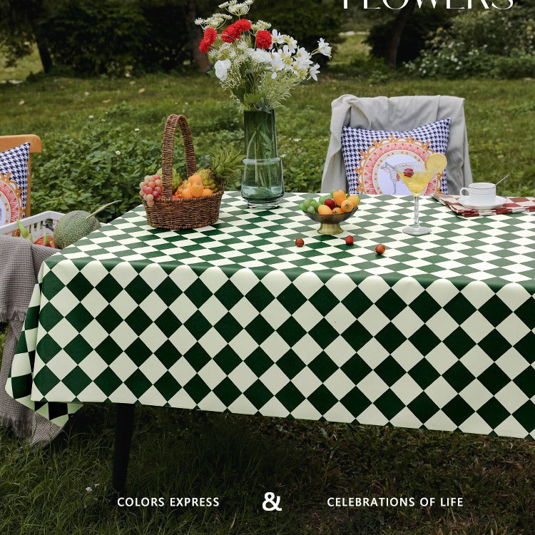 Outdoor Egg Roll Table Tablecloth Camping Picnic Table Mat Outdoor PVC Disposable Tablecloth Stall