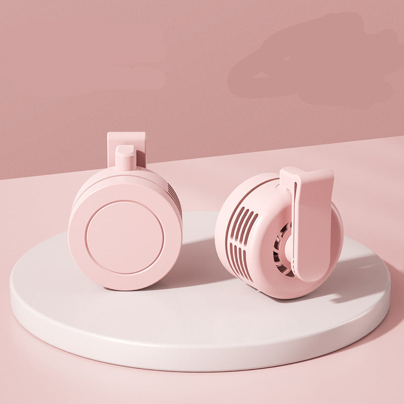 Clip-on Small Fan Quiet USB Portable Mini Neck Hanging Fan Desktop Handheld Fan