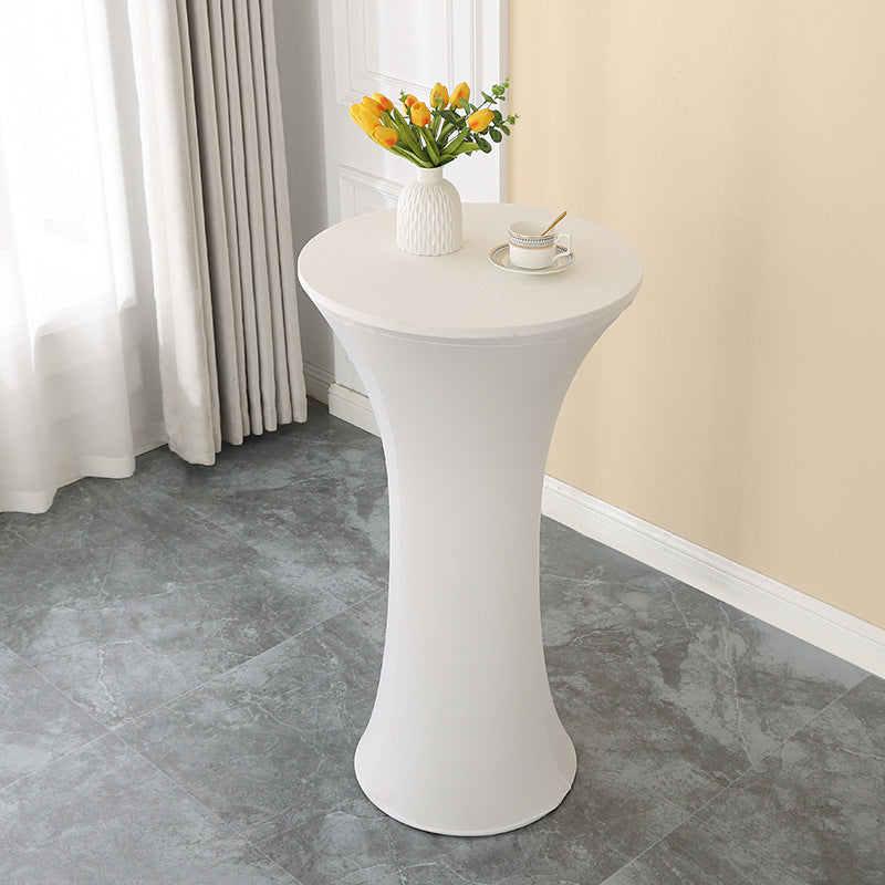 Elastic Cocktail Table Cover Table Skirt Bar Skirt Display Table Hotel Wedding Round Event Cloth High Table Cover