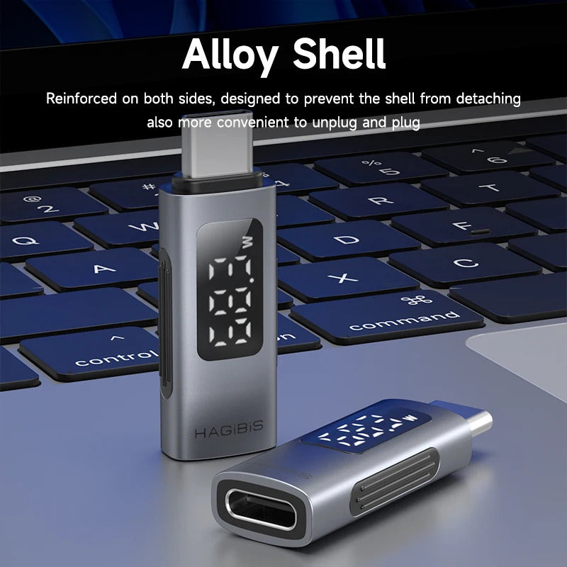 Hagibis LED Display 240W USB C Adapter Type C to USB C USB4 Connector 40Gbps 8K@60Hz for Thunderbolt 4/3 iPhone 16 Macbook Pro