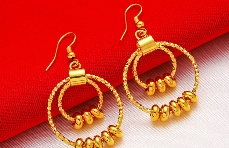 Shagin Women's Large Earrings Fashion Large Women's Earrings Transfer Beads
