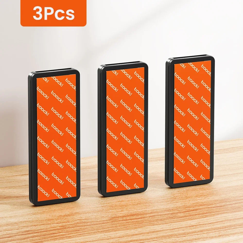 Toocki 1/3 Pcs Power Strip Holder Wall-hanging Plug Punch-Free Fixer Socket Mount Self-Adhesive Cable Wire Organizer For Office