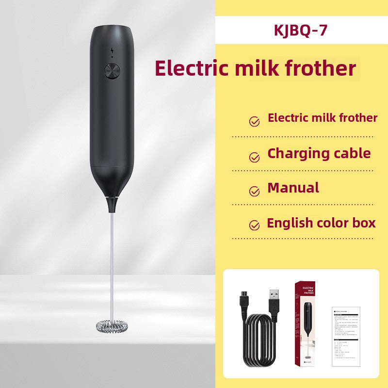 Amazon Electric Milk Beater New Stainless Steel Coffee Cream Electric Milk Beater Egg Beater Portable Blender