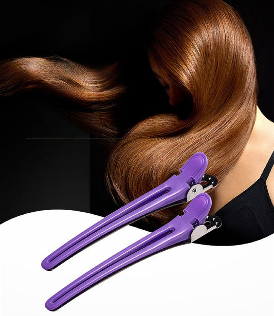 Hair Salon Haircut Hairdressing Clips Perm Dyeing Plastic Makeup No Trace Clips Bangs Positioning Sectioning Clips Duckbill Clips Large