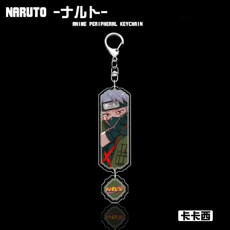 NARUTO Hatake Kakashi Uchiha Obito Creative Keychain Gift Cartoon Personality Anime Movie Peripheral Acrylic Backpack Pendant