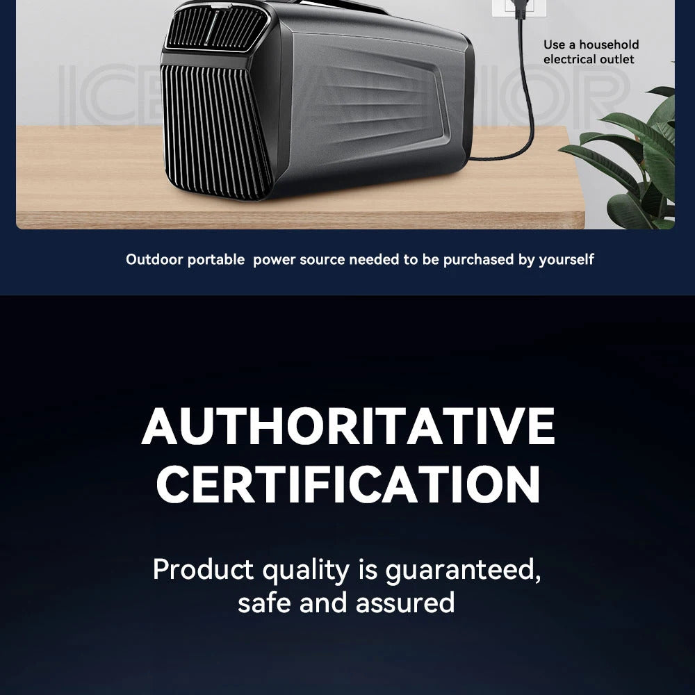 5200btu Mini Air Cooler Portable Air Conditioner Dehumidifier For Car Multi-Function Camping Tent Air Dehumidifier For Room