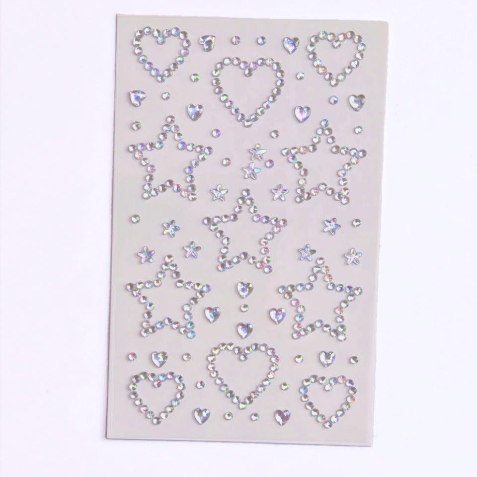 Glitter Gradient Butterfly Wing Tattoo Eye Corner Face Stickers Children's Eye Makeup DIY Stickers Fish Scale Performance Catwalk