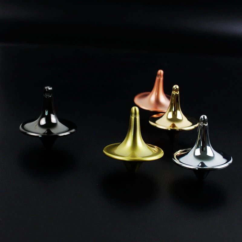 Metal Gyro Hot Movie Totem Silver Hand Spinning Top Fingertips Small Cyclone Gyroscope Antistress Fidget Toys For Children Gifts