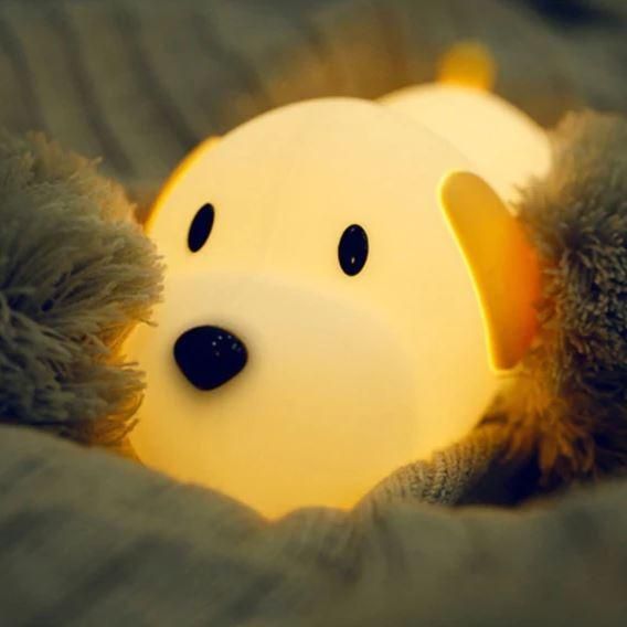 Cute Puppy Soft Silicone Lamp