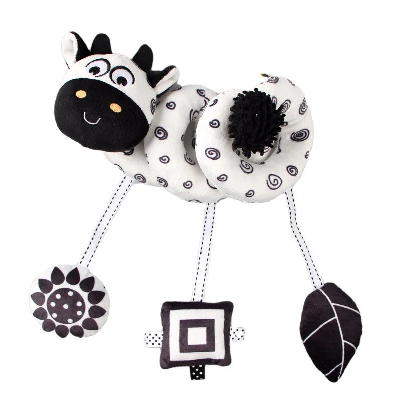 Car Seat Toys Infant Color Elephant Stroller Stretch Spiral Activity Baby Hanging Toys for Crib Mobile Newborn Sensory Toy Gifts