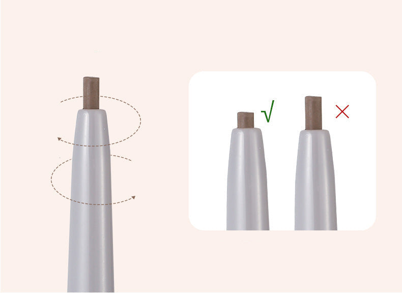 Makeup Xixi 3D Contour Mist Eyebrow Pencil Natural Color Definition Waterproof Smudge-proof Dual-ended Eyebrow Pencil