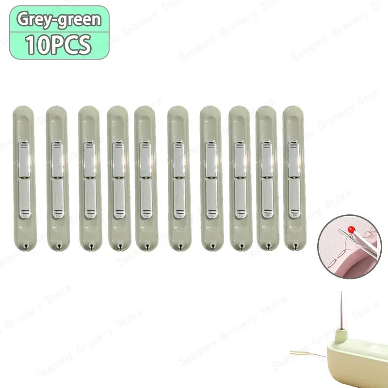 2 In 1 Needle Threader and Seam Ripper Tool Multifunctional Sewing Thread Remover Cross Stitch Crafting Accessories Easy Use