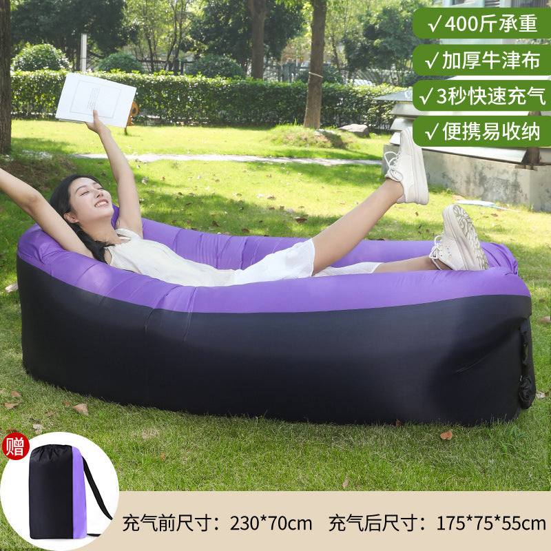 Manufacturer Pillow Style Inflatable Sofa In Stock Outdoor Portable Lazy Air Sofa Foldable Inflatable Bed Sleeping Bag